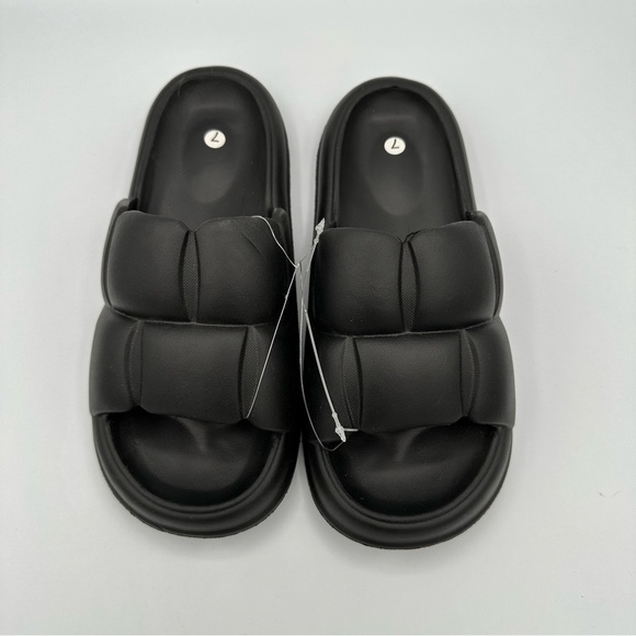 New black cloud shoes slides sandals size 7 - Picture 3 of 5